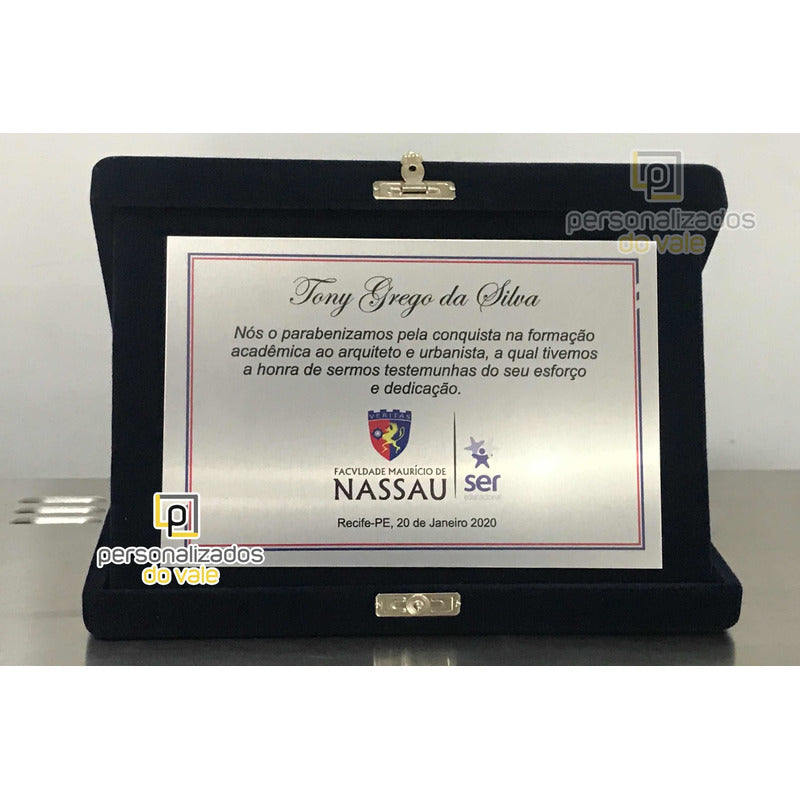 Placa De Homenagem - Empresa