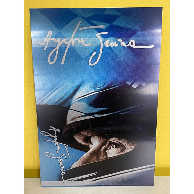 Placa Ayrton Senna - Aço Inox Ayrton Senna