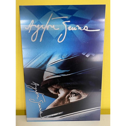 Placa Ayrton Senna - Aço Inox Ayrton Senna
