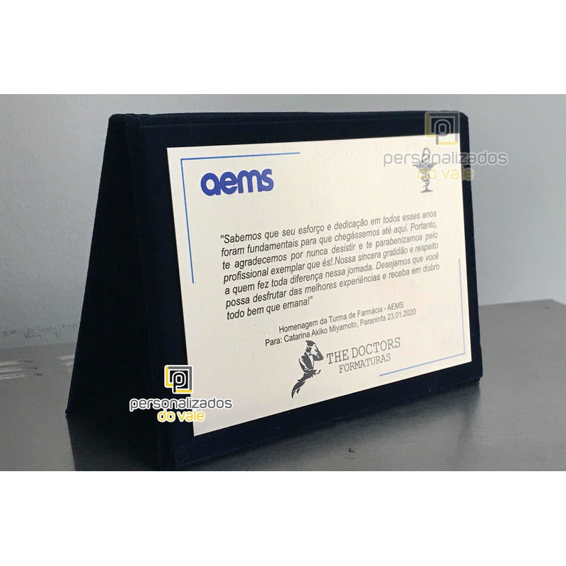 Placa De Homenagem / Engenheiro / Psicólogo / Advogado /