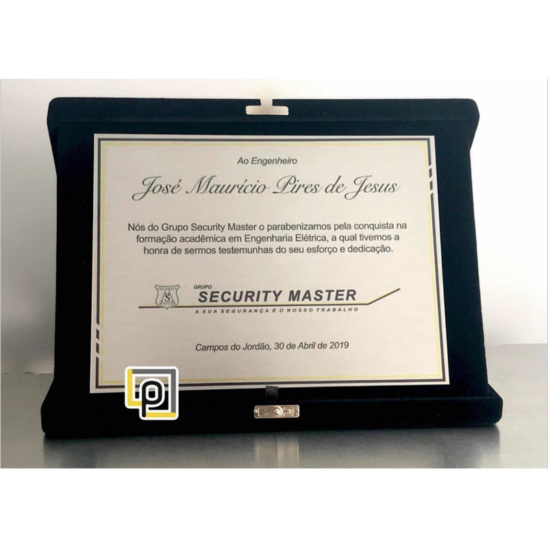 Placa De Homenagem Envio Imediato
