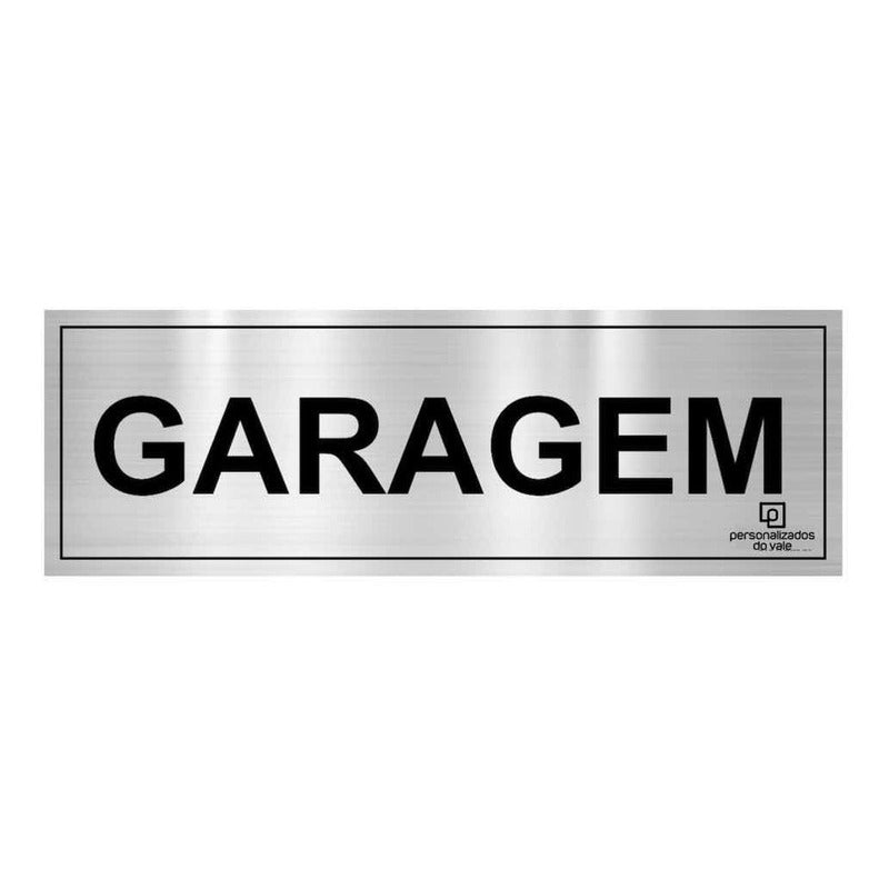 Placa De Identificação Inox Prata