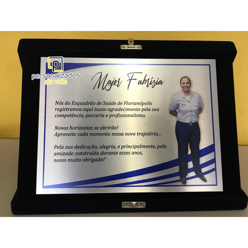 Placa De Homenagem Personalizada - Personalizados Do Vale