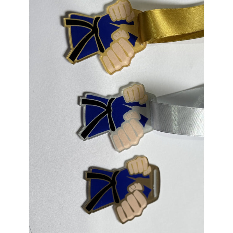 Medalha De Acrílico Judô, Karatê, Jiu-jítsu, Taekwondo