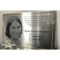 Placa Póstuma Em Inox