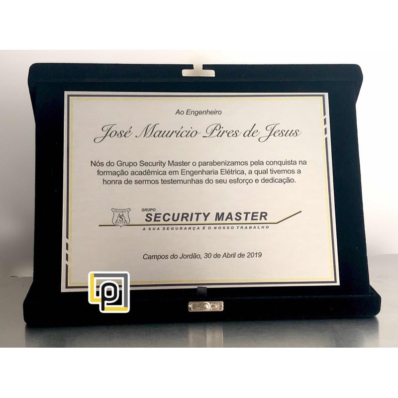 Placa Homenagem / Formatura Placa De Homenagem