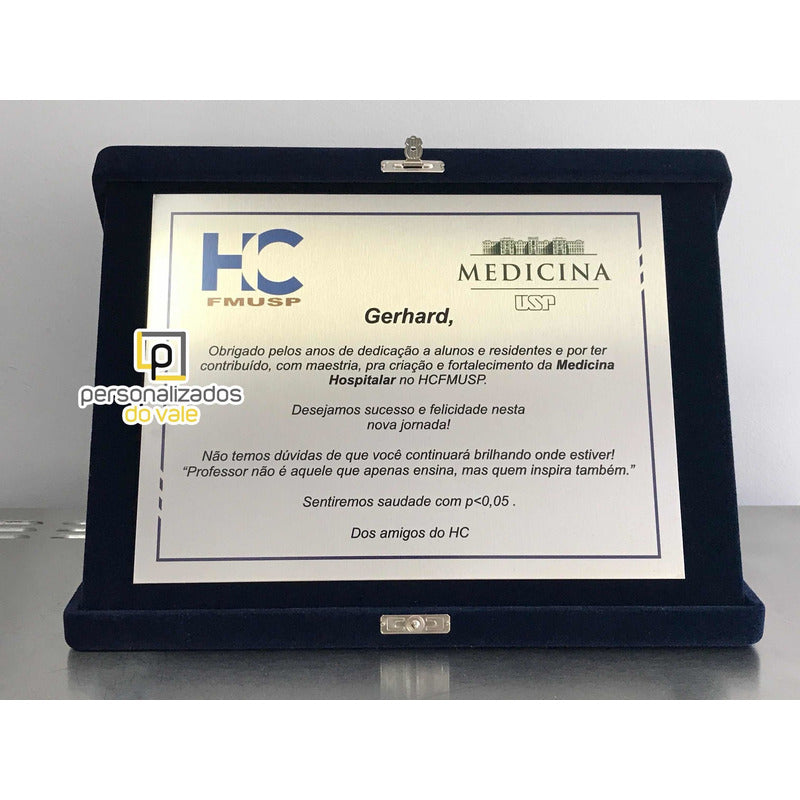 3 Placas De Homenagem