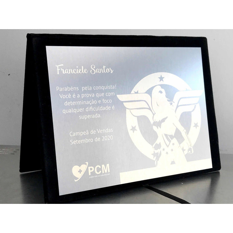 Placa De Homenagem 20x15