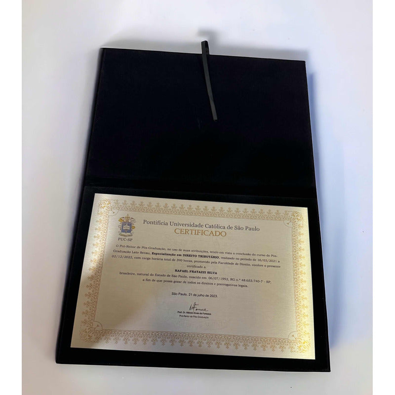 Capa De Veludo Para Placa De Homenagem Grande