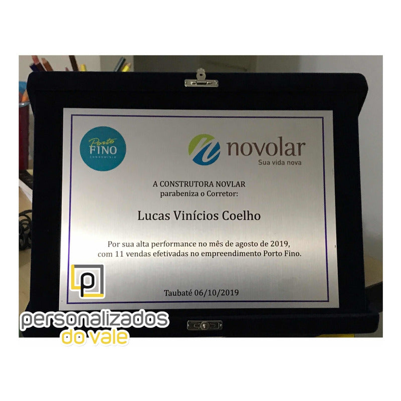 Placa Para Homenagear Placa De Homenagem