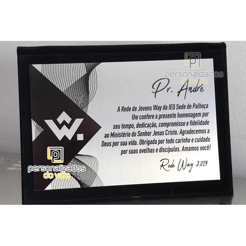 Placa Para Homenagem