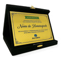 Placa De Homenagem Personalizada Do Seu Jeito