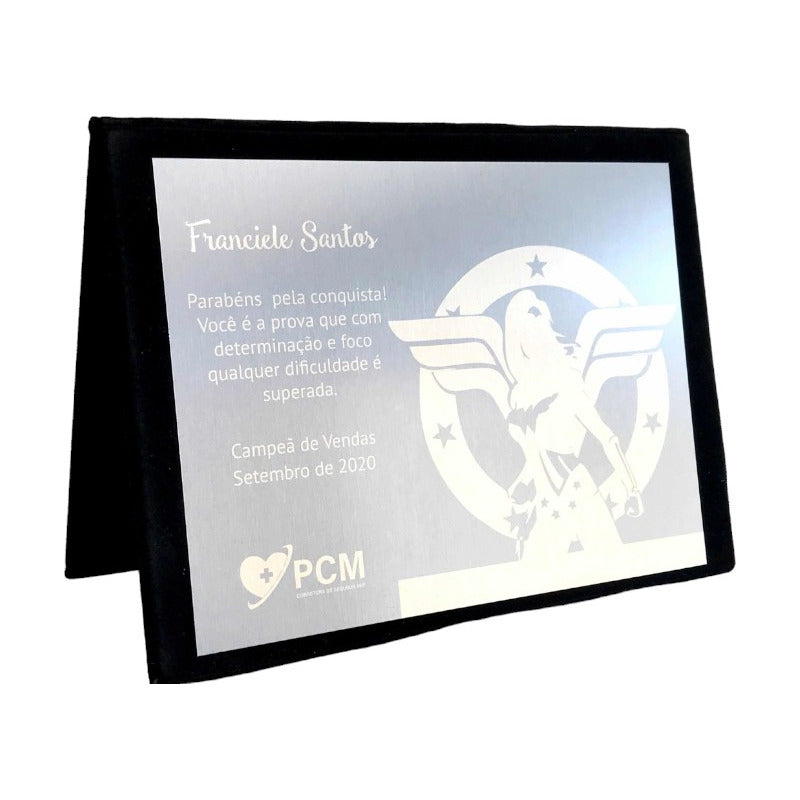 Placa De Homenagem 20x15