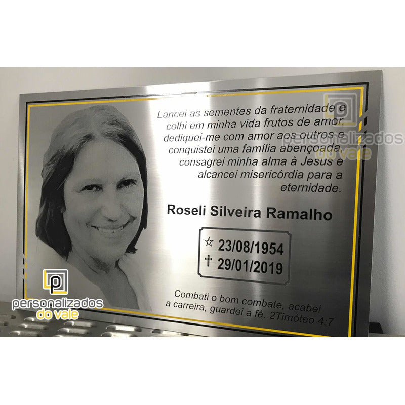 Placa Jazigo / Postuma / Cemitério