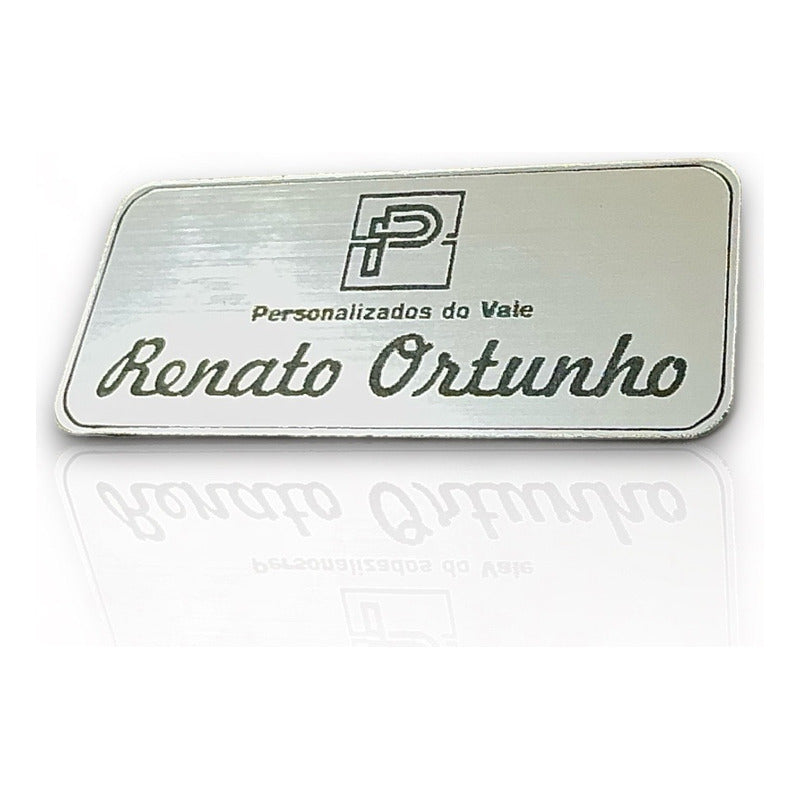 10 Botons Personalizados, Pins Prateado Personalizado