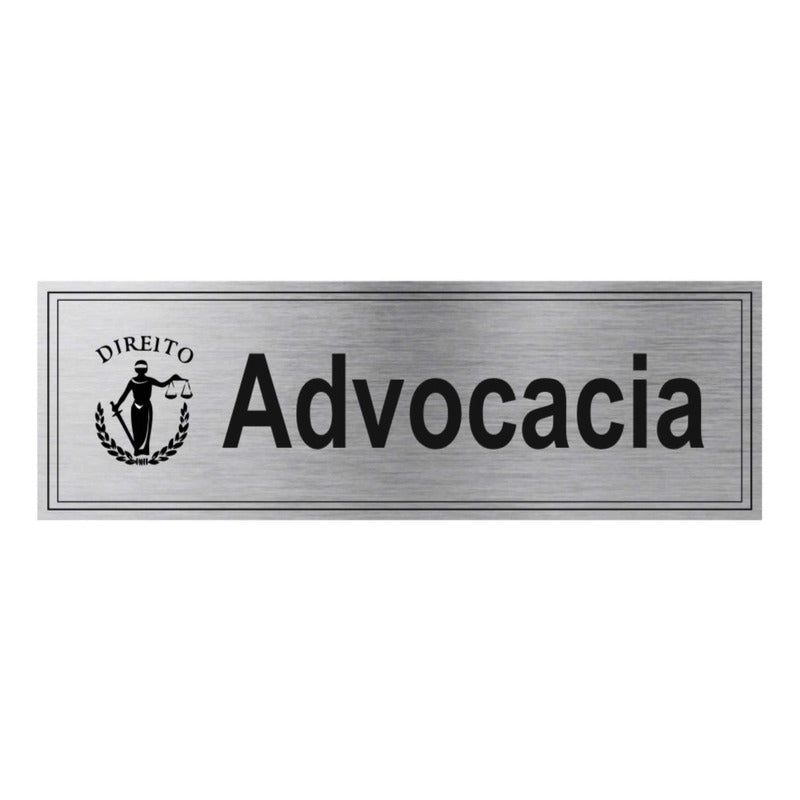 Placa Advogado, Médico, Nutricionista, Escritório