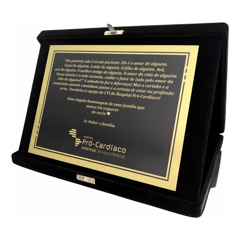 Placa Para Homenagear Placa De Homenagem