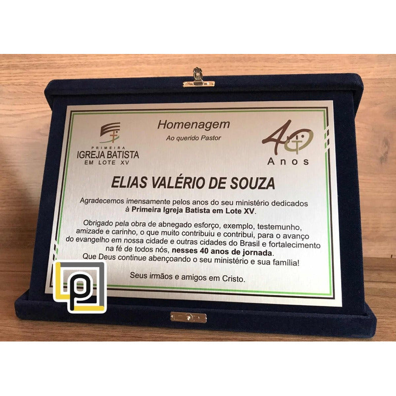 Placa Homenagem Placa De Homenagem