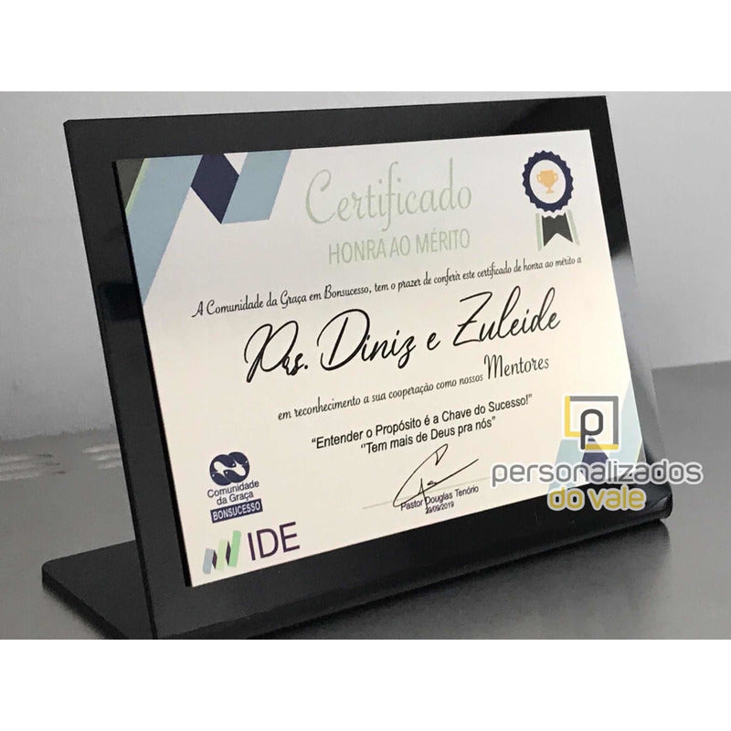Placa De Homenagem Acrílico, Premiação
