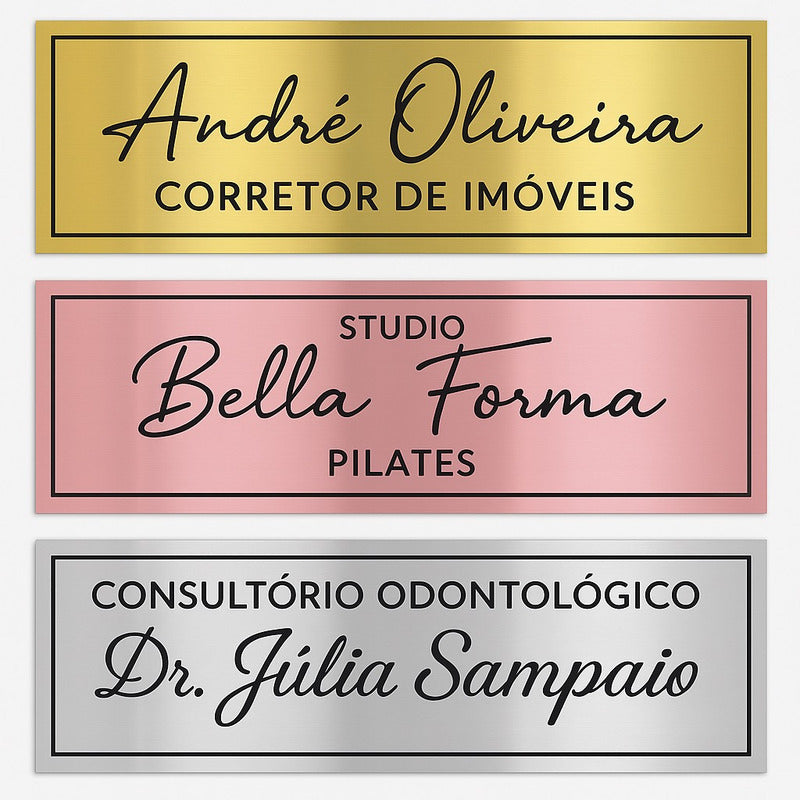 Placa Identificação Sinalização De Porta Personalizada 1unid