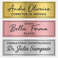 Placa Identificação Sinalização De Porta Personalizada 1unid