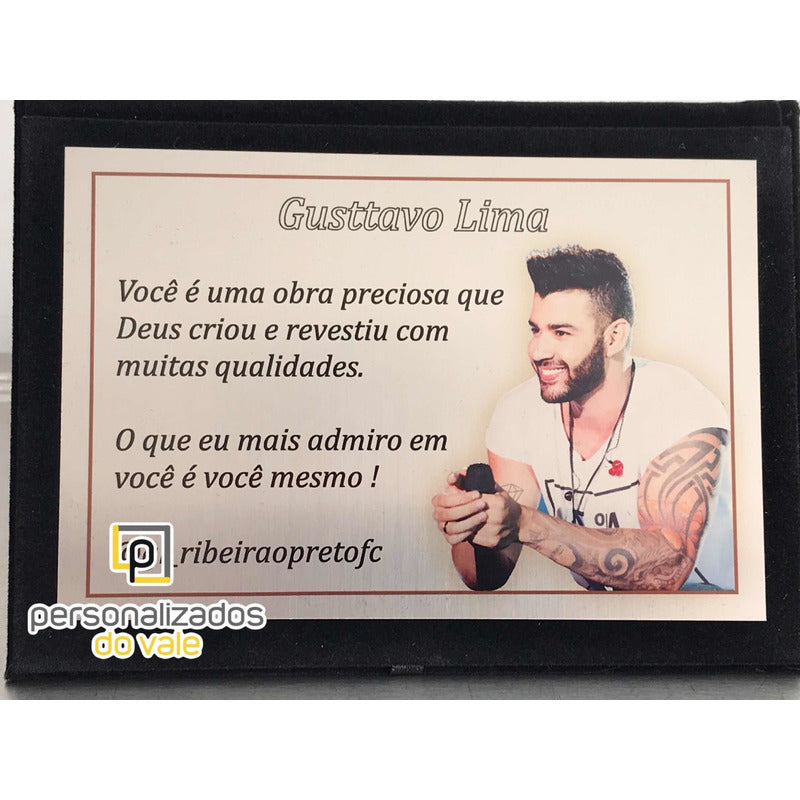 Placa De Homenagem C/ Foto