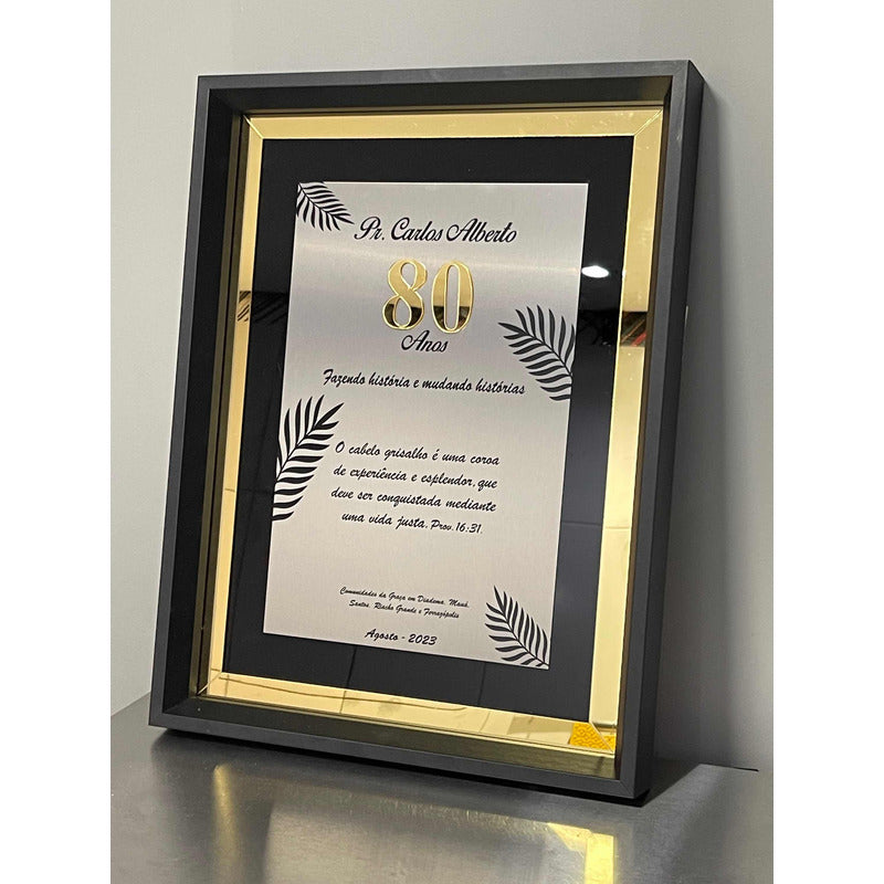 Placa De Homenagem Especial