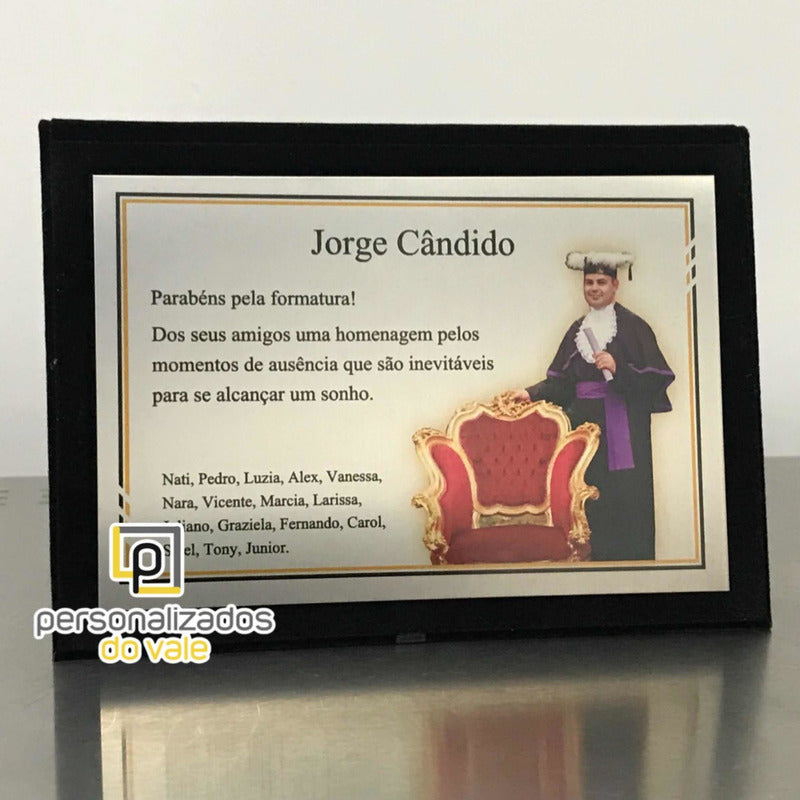 Placa De Homenagem Formatura