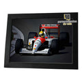 Placa Em Aço Inox Ayrton Senna No Quadro