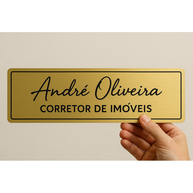 Placa Identificação Sinalização De Porta Personalizada 1unid