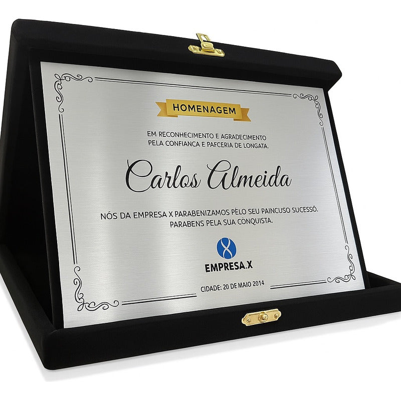 Placa De Homenagem Personalizados Do Vale
