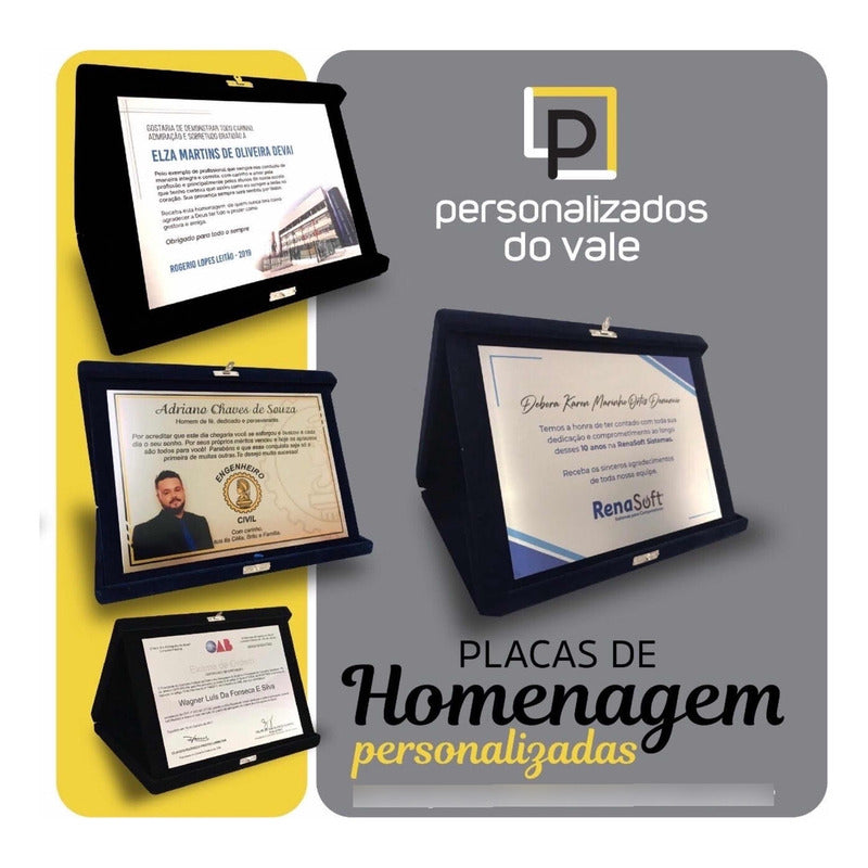 Homenagem Placas De Homenagem, Plaquinha Especial