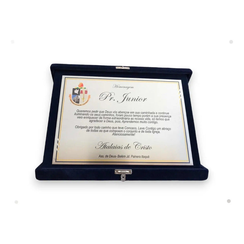 Placa De Homenagem Engenheiro Personalizados Do Vale
