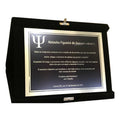 Placa De Homenagem Dourada