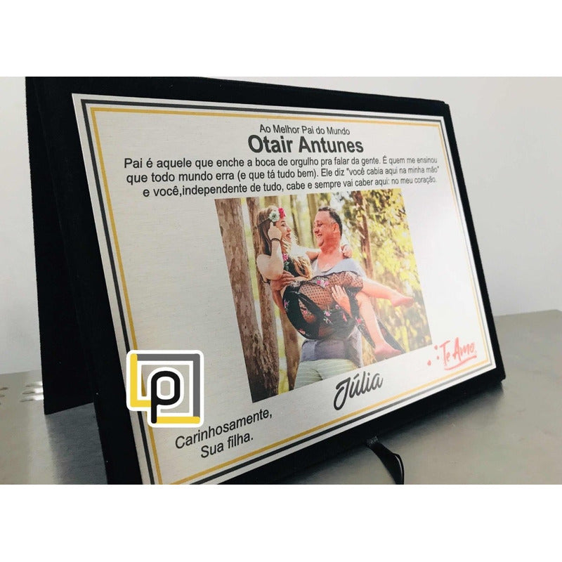 Placa De Homenagem Personalizada