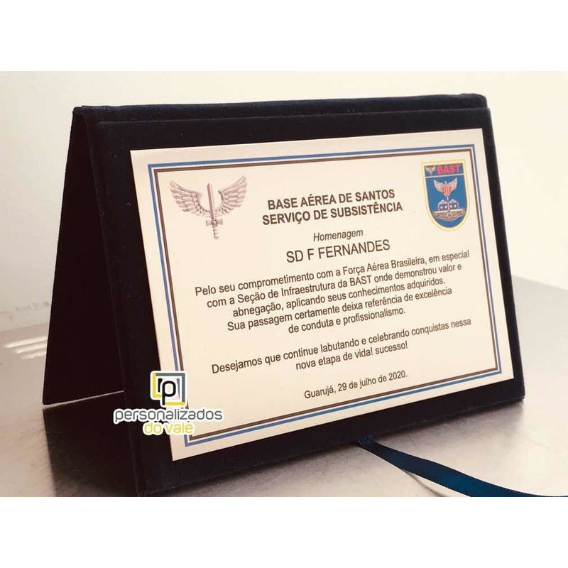 Placa De Homenagem Aeronáutica, Exército, Polícia