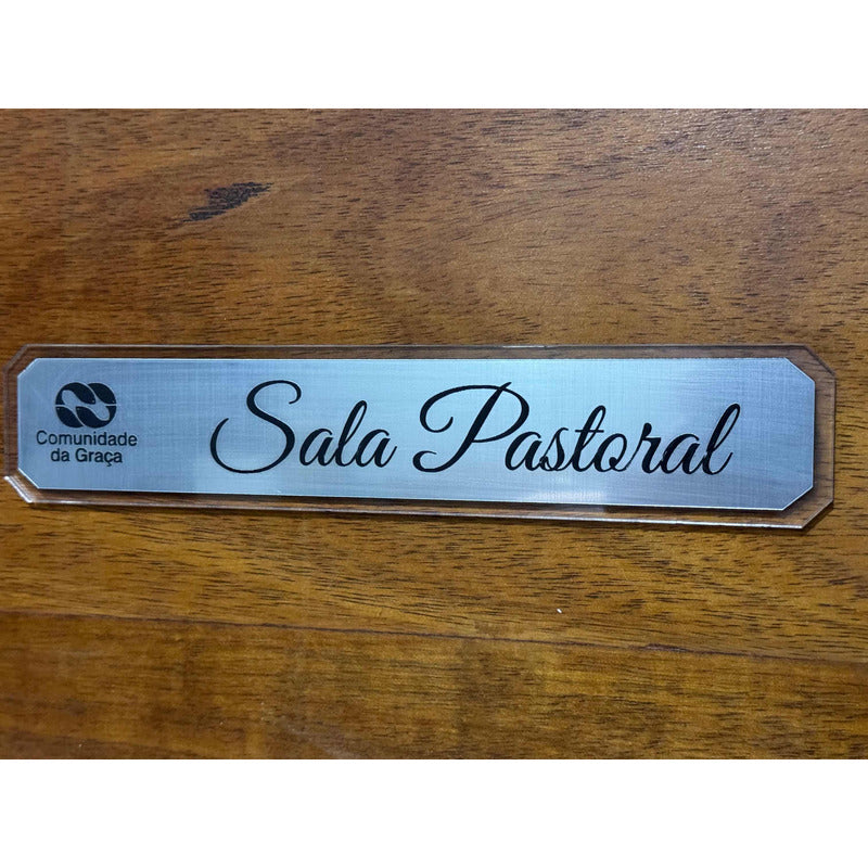 Placa De Porta Sala Pastoral (texto)