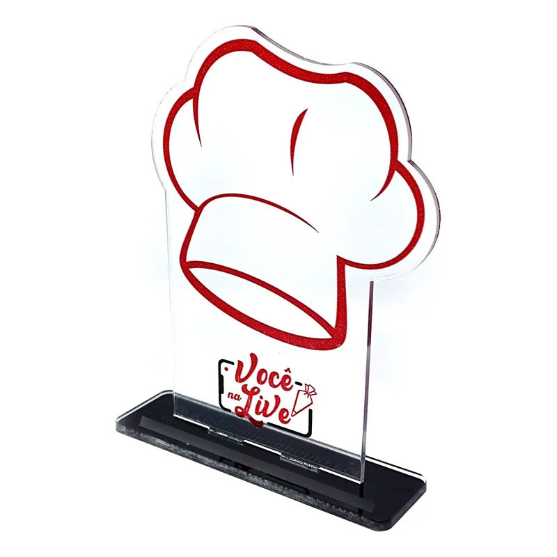 Troféus Personalizados Em Acrílico - 20x10cm  Azul E Branco