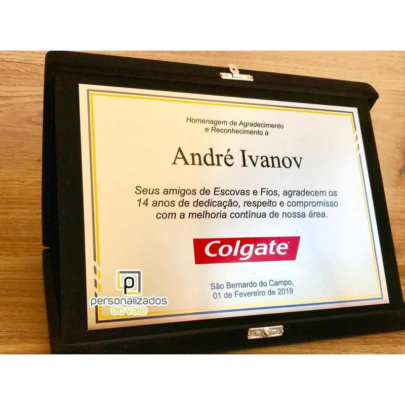 Placa De Homenagem Aposentadoria Especial