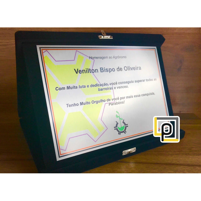Placa Homenagem Profissões Placa De Homenagem