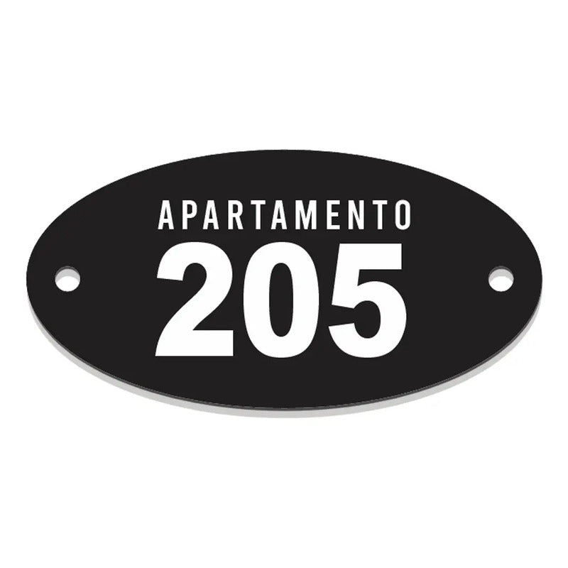 Placa Acrílico Personalizada Porta Quarto Hotel Pousada 4un