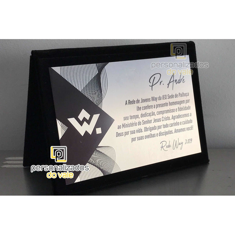 Placa Para Homenagem