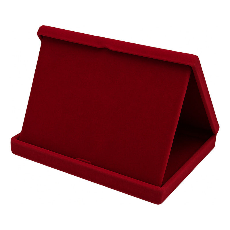 Estojo De Veludo P/placa De Homenagem 21x15 C Aba - Preto