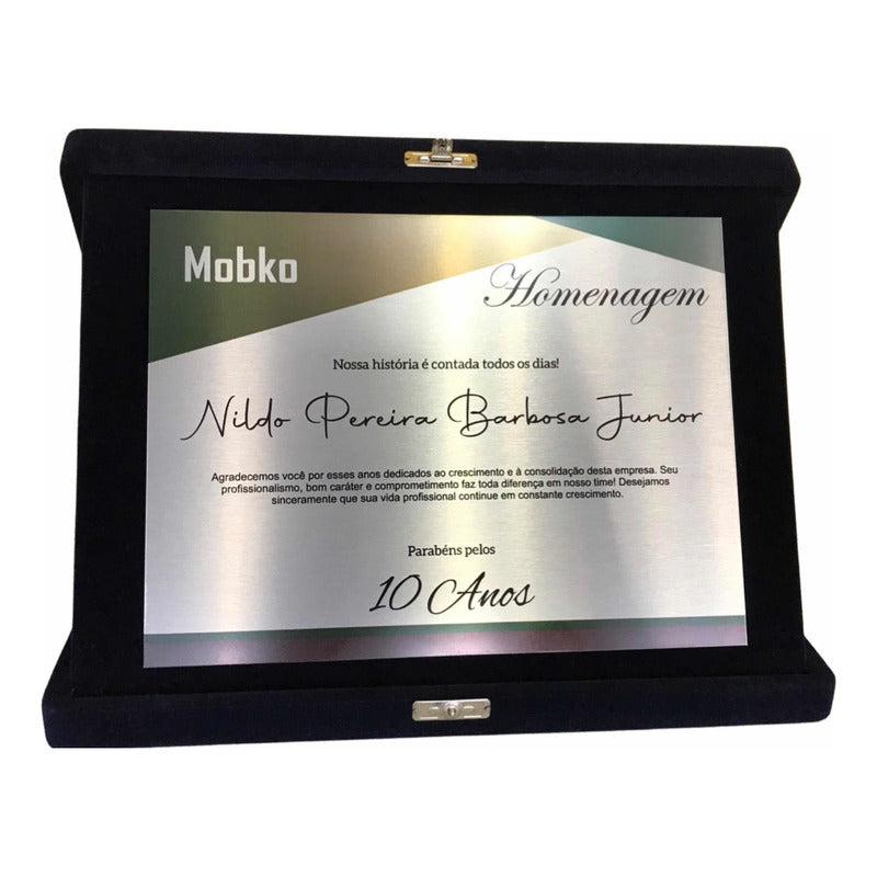 Placa Homenagem Personalizada