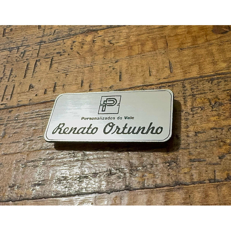 10 Botons Personalizados, Pins Prateado Personalizado