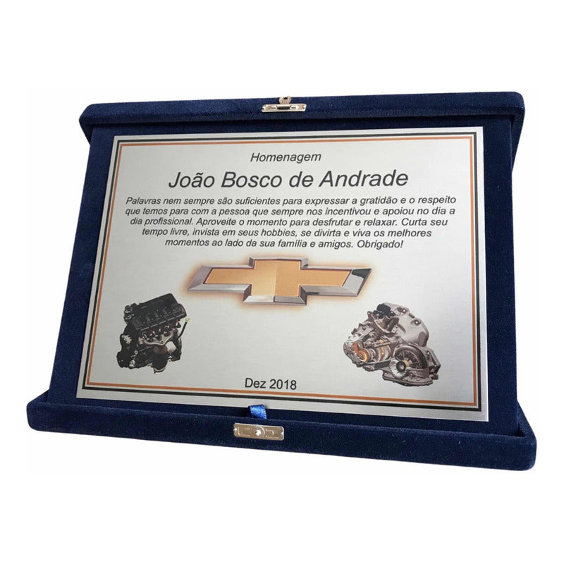 Placa Homenagem / Formatura Placa De Homenagem
