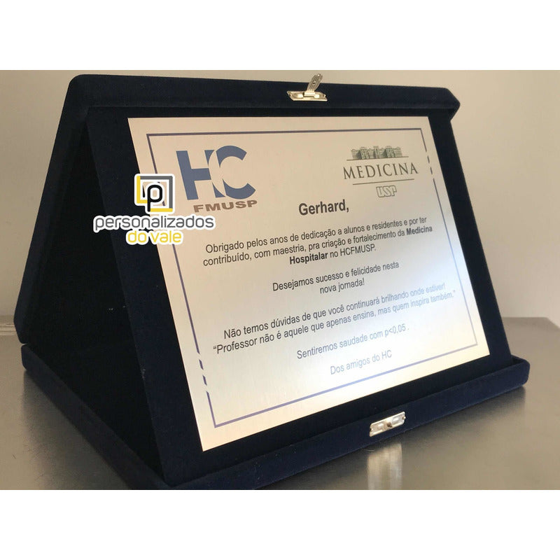 3 Placas De Homenagem