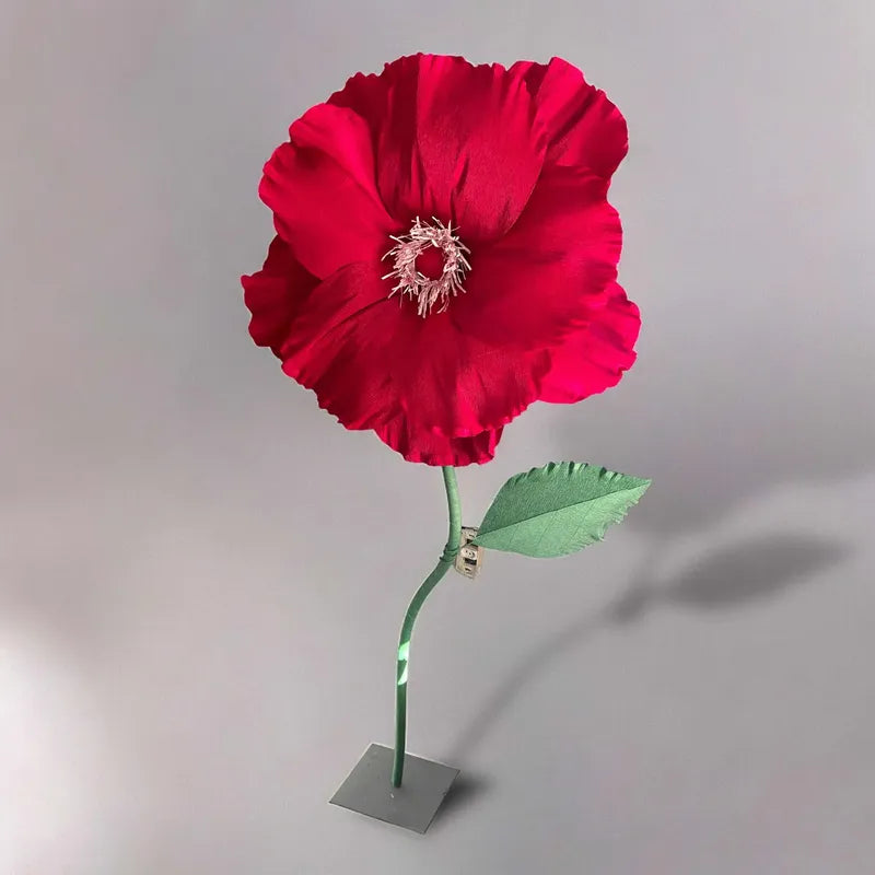 Flor Gigante Decorativa Vermelho