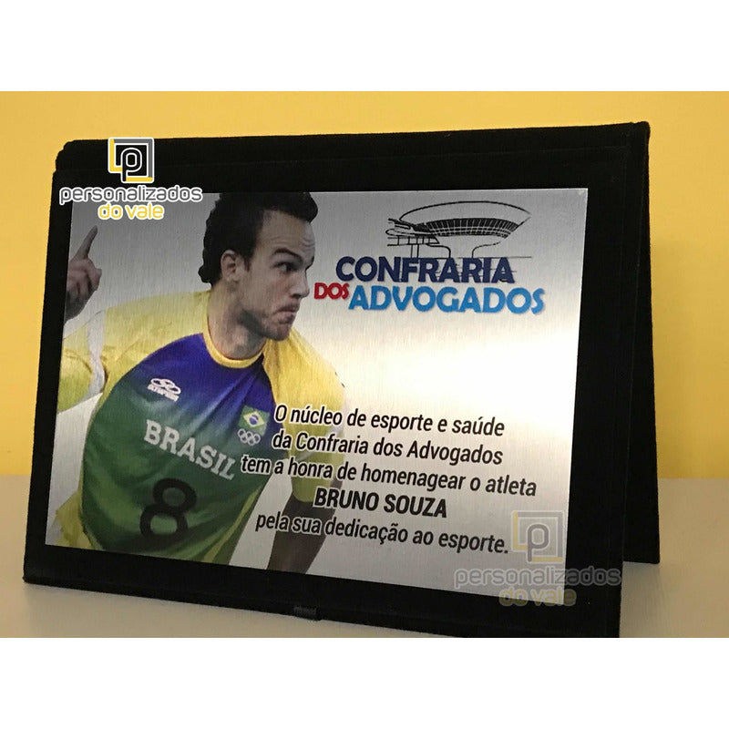 Placa De Homenagem 20x15