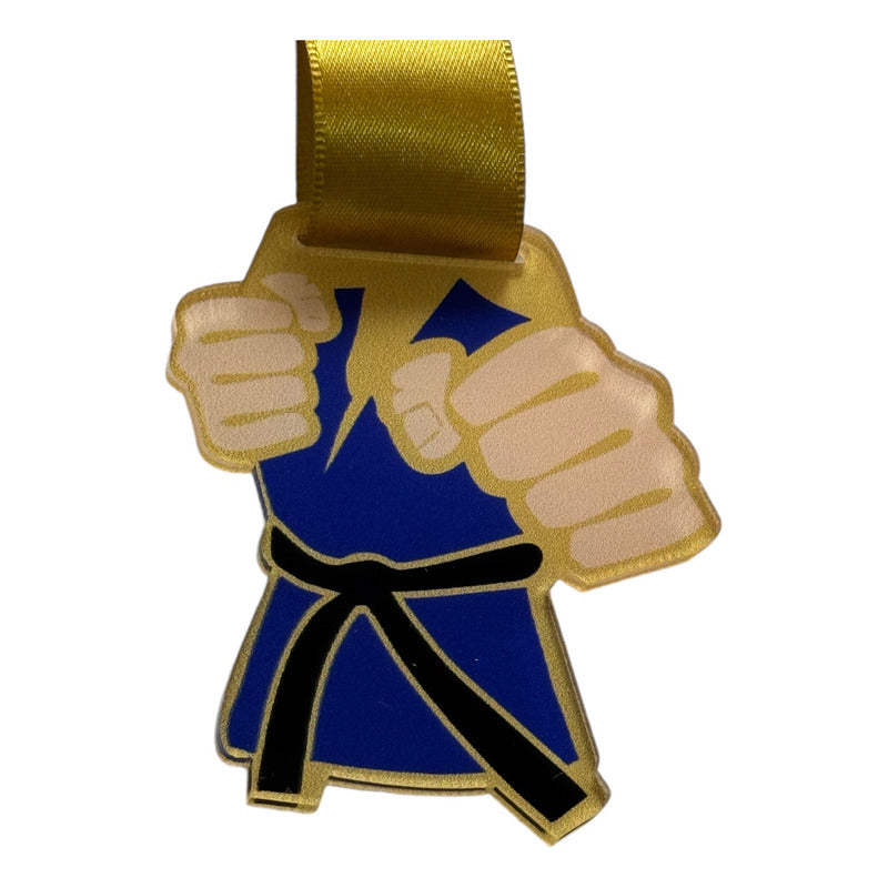 Medalha De Acrílico Judô, Karatê, Jiu-jítsu, Taekwondo